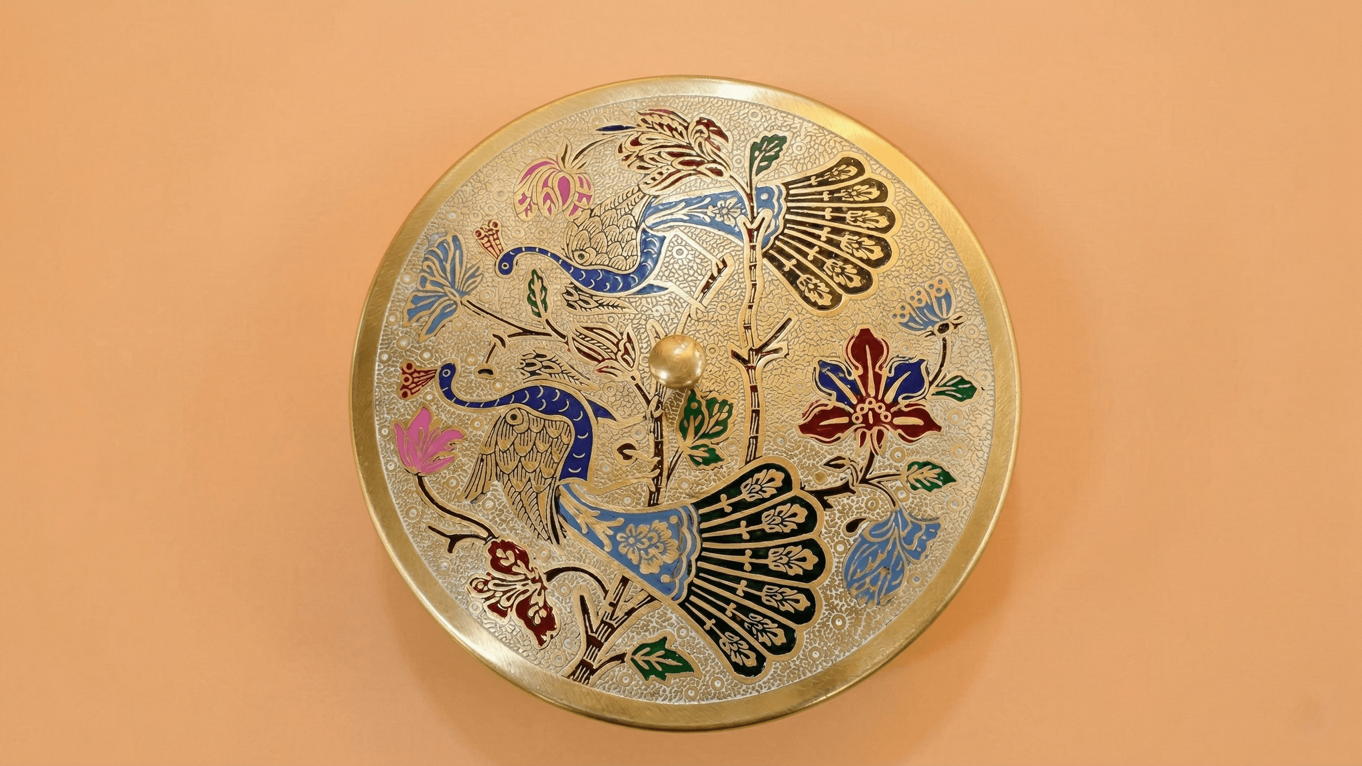 Brass Spice Box (Round)